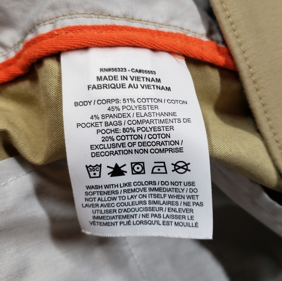 Nike Dri FIT UV Golf Chino Pants Size 34X30 Standard Fit Tan Khaki DA4089-297 - Picture 6 of 7